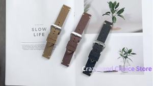 Dây Đeo Đồng Hồ Bằng Da Nylon 22mm/24mm Màu Đen Dây Đeo Cổ Tay Phổ Thông Với Khóa Bằng Thép Không Gỉ Dành Cho Panerai Seiko Omega Citizen IWC Tudor DW