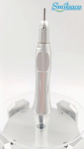 Smileace Original Silver Dental Straight Handpiece 1:1 External Water Spray Suitable For Low Speed Handpiece