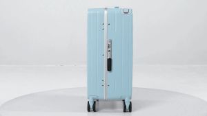 SEA CHOICE Carry on Suitcase 20 Inch Lightweight Wide Handle Cabin Luggage Suitable Short Travel Hardshell with  Aluminum Framed PC Luggage with TSA Lock 4 Wheel Spinner Suitcase Scratch-resistant