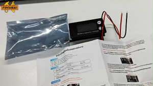 FocusAi อัปเกรดใหม่ ฉบับภาษาไทย 6133A DC8-100V  มิเตอร์ไฟฟ้าแบบดิจิตอล ตัวบ่งชี้แรงดันมิเตอร์ ที่มีการเตือนภัยลิเธียมไอออน Battery ความจุการตรวจสอบ