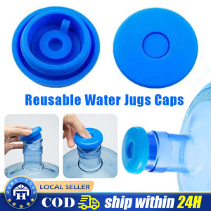 Reusable Bottle Plug Cap for 5 Gallon Water Jug Non-Spill Anti Splash Peel With Inner Plug Water Bottle Silicone Cover Jugs Cap