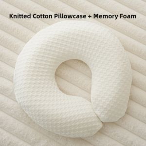 Beauty Salon Special Memory Foam Pillow Face U-Shaped Portable Soft Support for Long Time Face down Massage Bed Hole Design