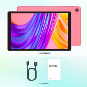 BAKEN 10-inch Android 14 Tablet Quad-core Processor 32GB Storage Wi-Fi 6 Bluetooth USB-C Port Google Play Store (GMS)