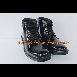 SEPATU PDH DINAS TNI POLRI SECURITY PRIA KULIT SINTETIS HITAM KILAP DAN DOFF