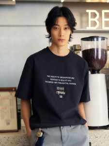 Jack Jones | Cotton Loose Round Neck Printed T-shirt Simple and Fashion