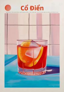 KAYOU | Tranh Dán Tường Nghệ Thuật Hiện Đại Trang Trí Nhà Bếp Hình Ảnh Aperol Spritz Pizza Rượu Vang Cocktail Negroni Tranh Kim Cương Đồ Ăn In Tranh Acrylic Phủ Kín Toàn Bộ Diện Tích.