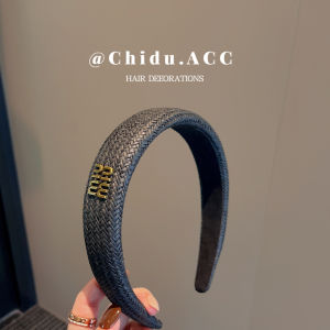 หมวกคล้องผมแบบตัวอักษรสไตล์ฝรั่งเศสสำหรับผู้หญิง ทรงสูง 2024 ใหม่ หมวกคล้องผมแฟชั่นหรูหรา เครื่องประดับผมแบบอ่อนโยน