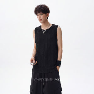 V37 | Texture Hollow Knit Mens Vest