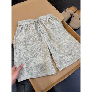 Breathable Cool Sense Imitation Linen Mens Shorts 5th Length