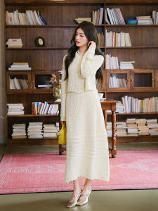 MIUCO | Bộ Đồ Knit Phong Cách Pháp Retro