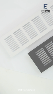 Etivo V01 Penutup Lubang Udara / Hawa Kotak Pintu Lemari Almunium