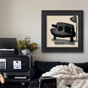 YASISHA | Vintage-Inspired Black and White Abstract Art Wall Decor