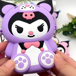 กระเป๋า ซิลิโคน การ์ตูน CDC Labubu กระเป๋าสะพายข้าง การ์ตูน Labubu ตุ๊กตากระเป๋าใส่เหรียญซิลิโคน กระเป๋าสะพาย Kawaii Little Bunny เปลี่ยนกระเป๋าเก็บสาว สินค้าพร้อมส่ง