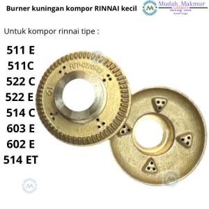 BURNER KUNINGAN KOMPOR RINNAI KECIL