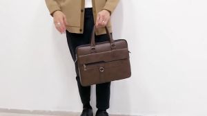 Man Business Briefcase Bag Split Leather High Quality Men office Bags For 14 inch Laptop A4 File Causel Male