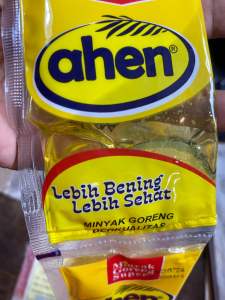 PROMO 5 Renceng Minyak Goreng Ahen Bening Berkualitas Isi 50 Sachet X 50ml