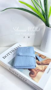 SILVANIA Dompet Wanita Wallet Terbaru Model Lipat Warna Glossy Ada Tempat Koin Dan Banyak Slot Kartu