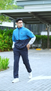 Bộ quần áo gió nam 2 lớp FASVIN BC24634.HN vải thể thao cao cấp lót vải thun hàng chính hãng