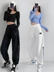 กางเกงลำลองขาบานเอวสูงสไตล์แจ๊สสำหรับผู้หญิง กางเกงขายาวลำลองฤดูร้อน กางเกงขายาวทรงหลวม กางเกงขายาวทรงสลิมสไตล์แจ๊สสำหรับฤดูใบไม้ร่วงและฤดูหนาว