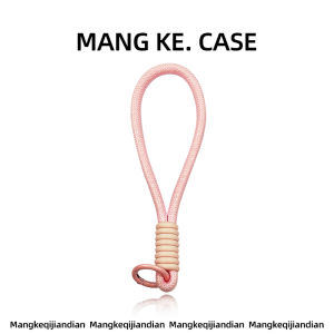 MENGKE.CASE | Elegant Womens Phone Strap Clip-On Wrist Style Unique Design Anti-Lost High-End Feeling Black Ins Style Nylon Weaving Material
