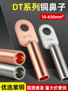 Tinned Copper Nose Wire Terminal Block Oil Blocking Copper Connector 25/35/50 Square Metric Size Chinese Manufacturer