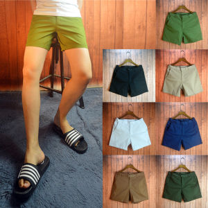 New 2023 Mens Solid Color Pure Cotton Shorts Casual Workwear Three-Quarter Length Four-Quarter Length plus Size Pants