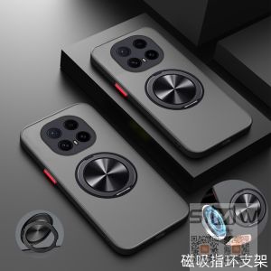 Transparent Magnetic Absorption Huawei Honor Magic8Pro Phone Case Anti-Fall Full Cover Silicone PC Matte Finish for Men And Women