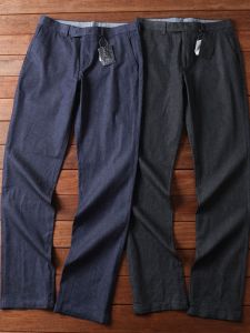 American Export High Quality Single Spring New Arrival Men Fashion Stripes Micro Elastic Slim Straight-leg Casual Pants