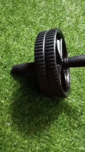 ABS Roller AB Dual Double Wheel Gym Otot Perut Alat Olahraga Fitness