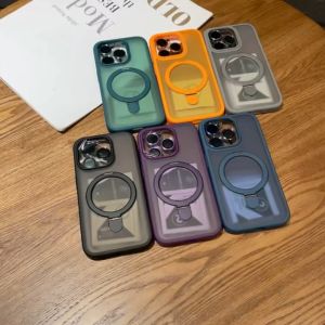 I TECH Wireless Charging Case For iPhone 18 17 16 15 14 13 12 11 Pro Max Magnetic Ring Bracket Camera Protection Cover