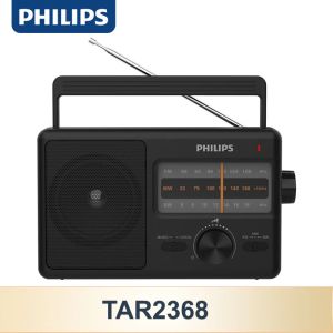 Philips | Đài Phát Thanh Đa Băng Tần Philips TAR2368 FM MW SW Dành Cho Cắm Trại Ngoài Trời Với Giắc Cắm Tai Nghe Hỗ Trợ Dây Nguồn - Di Động Không Chống Nước