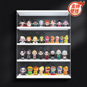 Molly Display Cabinet Wall Mounted Acrylic Bubble Storage Box Dustproof Showcase Toy Figure Storage Rack Home Organization