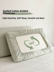 Kiss Dear | 100 Cotton Quilted Pillow Covers with Pads for Summer Pair Set