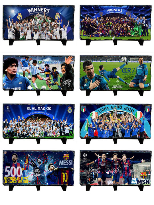 Large Size Football Memorabilia Cristiano Ronaldo Cup Messi Display Gift Real Madrid Fan Goods Soccer Collectible Items