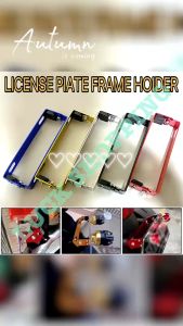 Motorcycle Universal Adiustable Foldable Alloy License Plate Frame Holder