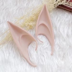 Halloween Elf Ears Cosplay Anime Game Halloween Party Costumes Props Latex Colorfull DIY Elves Ears Angel Wearing Fancy Dress