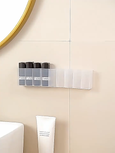 3 Grid Transparent Wall Hanging Organizer for Lipstick Remote Control Storage