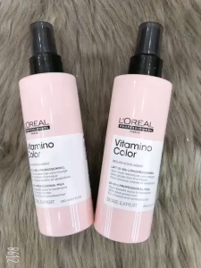 Xịt dưỡng chống nắng giữ màu tóc nhuộm Loreal Serie Expert Vitamino Color 190ml (Chính Hãng)