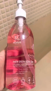 Combo Men Dừa Sữa Tắm Konus + Tẩy Da Chết Bùn Khoáng Cà Phê: Sạch da giúp da mềm mịn sáng khỏe