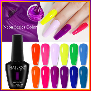 NAILCO | NAILCO 15ml Neon Nail Gel Polish Fluorescence Nails Art Manicure Semi Permanent Soak off UV LED Hybrid Varnish Nails Supplies