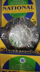 Lakban Isolasi Selasiban Kabel Listrik Hitam National 3/4 inch