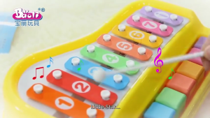 Đồ chơi trẻ em Đàn Xylophone Piano 8 Âm Happy Little Harp – BAOLI 3005 bé 18 tháng đàn gõ tích hợp đàn piano. Starbini