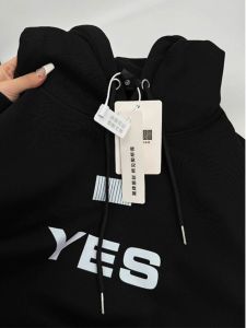 Export Withdraw Counter Tail Order Big Sale American Retro Hong Kong Style Trendy Brand Black Hoodie Men and Women Pure Cotton Coat