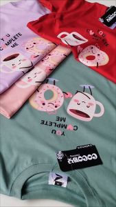 Baju kaos distro anak perempuan premium reguler usia 1 sampai 8 tahun