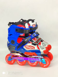 Bodeng Mens And Womens Artistic Flat Flower Roller Skates HV Braking Straight-Line Skating Shoes Childrens Inline Skates