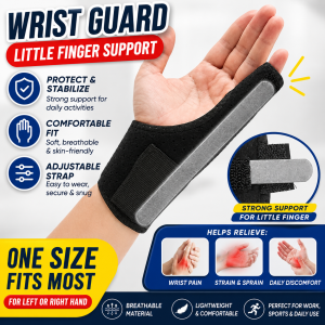 VTTO 2PC Little Finger Splint Support Brace for Tenosynovitis Arthritis Tendonitis Trigger Little Finger Immobilizer Fits Men Women Left and Right