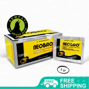 SEMPATI Neobro Medion Neo Bro Obat Vitamin Penggemuk Gemuk Ternak Ayam Boiler Broiler Pedaging 5 Gram Penambah Nafsu Makan Ayam Penambah Berat Ayam Bebek Itik Unggas Pedaging