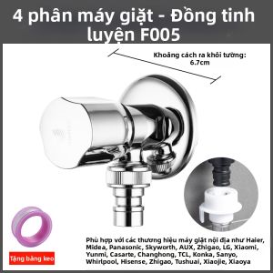 JINAN | Van Ngắt Tự Động Dây Nối Vòi Nước Đồng Có Ren