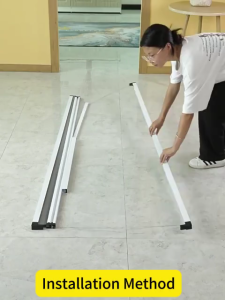 Folding Honeycomb Door  O-Formaldehyde Accordion Sliding Door track kitchen bathroom   Punch-free