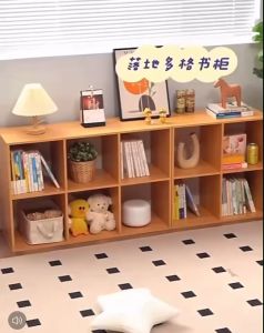 ชั้นวางของ ชั้นวางหนังสือ ชั้นวางของในครัว ชั้นวางไมโครเวฟ มีให้เลือก 3 สี ฟ้า/มิ้น/ขาว ชั้นวางหนังสือไม้ แถมอุปกรณ์ประกอบ